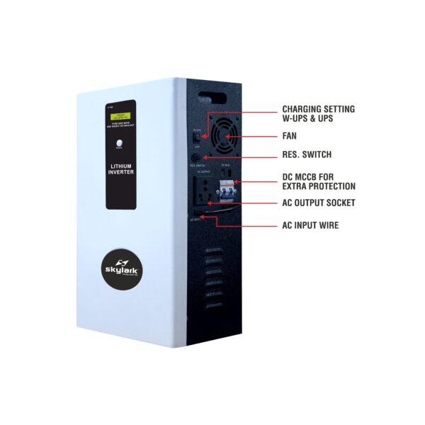 Lithium inverter packing 3 WALL MOUNTED LITHIUM-ION Li-UPS 1250/12V